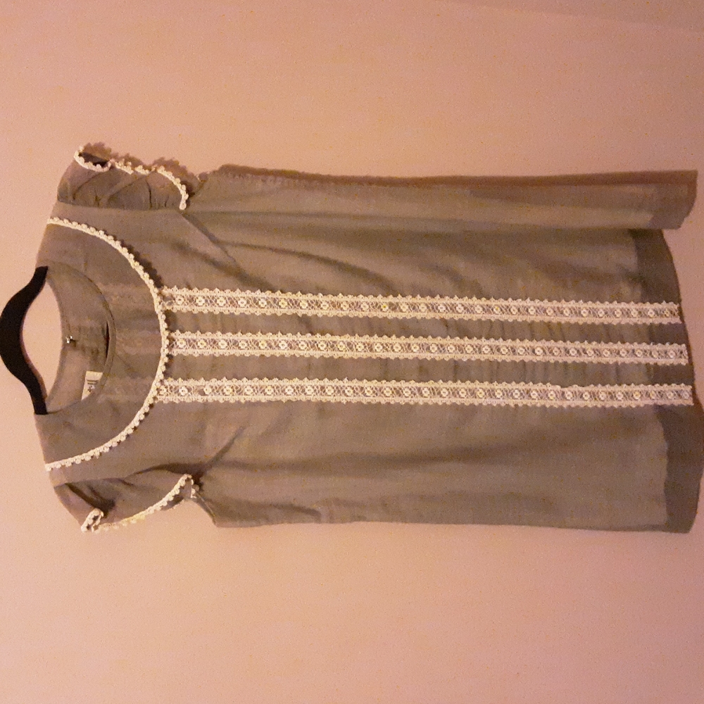 Vintage Blue Baby Doll Shift Dress Medium